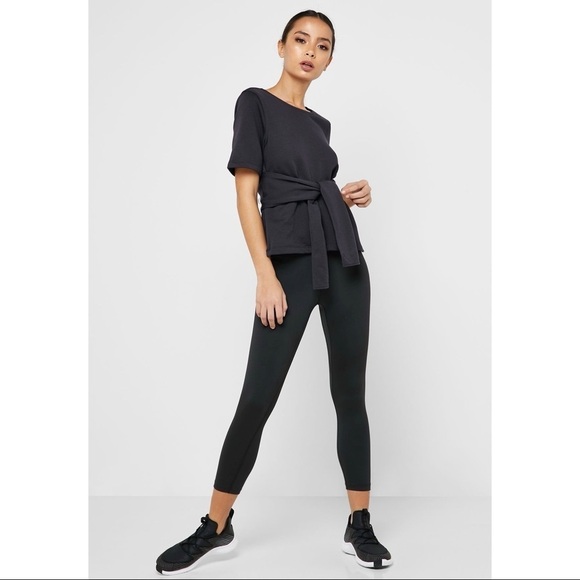 [Nike] Studio Wrap Short Sleeve Top - Picture 6 of 12